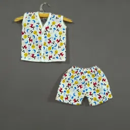 BAESD Infants Printed Pure Cotton Top with Shorts-69
