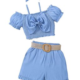 StyleCast x Revolte Girls Pure Cotton Square Neck Top With Short-image-44