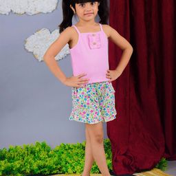 Nino Bambino Girls Organic Cotton Cami Top And Shorts-picture-2