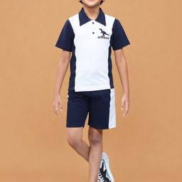 Toonyport Boys Colourblocked Pure Cotton T-shirt With Shorts-image-37