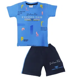 BAESD Infants Printed Pure Cotton T-shirt with Shorts-image-64