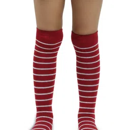 BAESD Kids Striped Knee-Length Socks-image-77