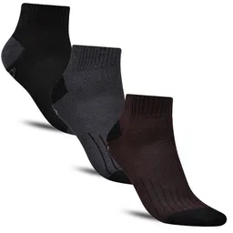 Dollar Socks Men Pack of 3 Striped Cotton Ankle Length Socks-picture-58