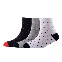Cotstyle Men Pack Of 3 Patterned Pure Cotton Above Ankle Length Socks-image-80