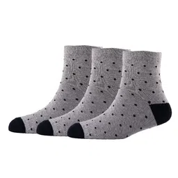 Cotstyle Men Pack Of 3 Patterned  Pure Cotton Above Ankle Length Socks-image-17