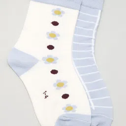 J Style Kids Pack of 2 Patterned Ankle Length Socks-image-30