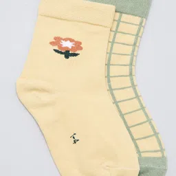 J Style Kids Pack of 2 Patterned Ankle Length Socks-image-42