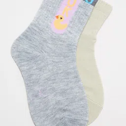 J Style Kids Pack of 2 Patterned Ankle Length Socks-image-38