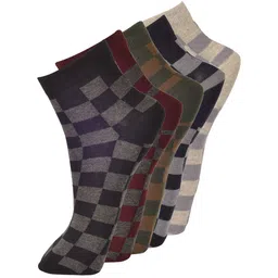 VIP Men Pack Of 5 Checked Above Ankle-Length Socks-image-99