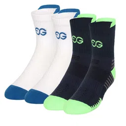 SuperGear Men Workout Pack of 2 Ankle Length Cotton Sports Socks-31