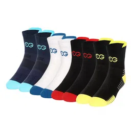 SuperGear Men Workout Pack of 4 Ankle Length Cotton Socks-16