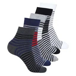 BAESD Pack Of 5 Patterned  Above Ankle-Length Socks-40