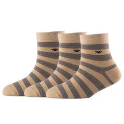 Cotstyle Pack of 3 Striped Cotton Above Ankle-Length Socks-image-17