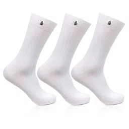 Bonjour Men Set of 3 White Above Ankle-Length Socks-13
