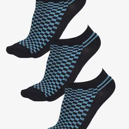Bodycare Men Pack Of 3 Checked Ankle-Length Socks-19