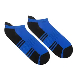 Dynamocks Men Blue & Black Color-Blocked Bamboo Ankle-Length Socks-15