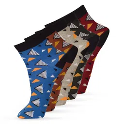 FRENCHIE Men Pack Of 5 Patterned Assorted Ankle-Length Socks-4