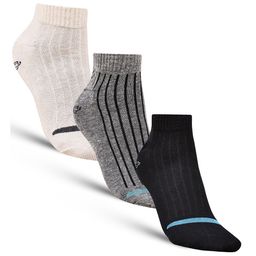 Dollar Socks Men Pack Of 3 Striped Cotton Ankle-Length Socks-35