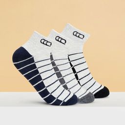 Ajile by Pantaloons Men Pack Of 3 Striped Cotton Ankle-Length Socks-26