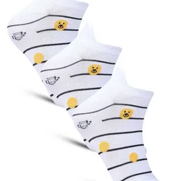 Dollar Socks Women Pack Of 3 Self-Designed Cotton Ankle-Length Socks-18