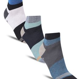 Dollar Socks Pack Of 3 Patterned Cotton Ankle-Length Socks-image-6