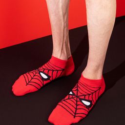 Balenzia x Marvel Boys Pack of 3 Patterned Cotton Ankle-Length Socks-36