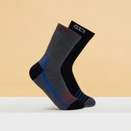 Ajile by Pantaloons Men Pack Of 3 Patterned Calf Length Socks-image-50