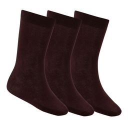 N2S NEXT2SKIN Men Pack Of 3 Brown Calf-Length Socks-image-33
