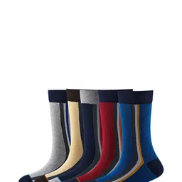 Cotstyle Men Pack Of 5 Assorted Calf-Length Socks-9