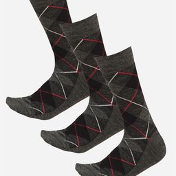 Bodycare Men Pack Of 3 Patterned Calf-Length Socks-19