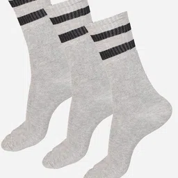 Bodycare Men Pack Of 3 Patterned Mid Calf Length Socks-image-3