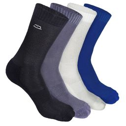 Heelium Men Pack Of 4 Odour-Free Breathable Bamboo Crew Length Socks-image-93