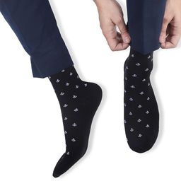N2S NEXT2SKIN Men Pack Of 3 Seamless Patterned Calf-Length Socks image 2