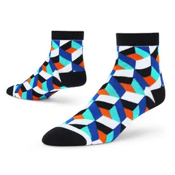 Dynamocks Pack Of 4 Patterned Ankle-Length Socks image 2