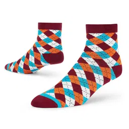 Dynamocks Unisex Pack of 3 Patterned Ankle-Length Socks image 3