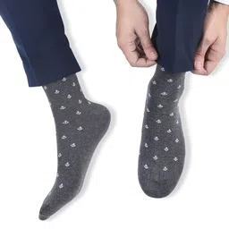 N2S NEXT2SKIN Men Pack Of 3 Seamless Patterned Calf-Length Socks image 3