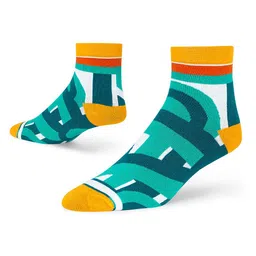 Dynamocks Unisex Red & Green Pack Of 2 Patterned Ankle-Length Socks image 5