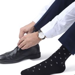 N2S NEXT2SKIN Men Pack Of 3 Seamless Patterned Calf-Length Socks image 5