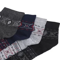 BAESD Unisex Pack Of 4 Patterned Above Ankle-Length Socks image 4