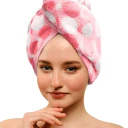 Lunar Days Pink 300 GSM Hair Wrap Towel-image-91