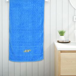 Kuber Industries Blue Solid 400 GSM Soft Cotton Bath Towel-image-36