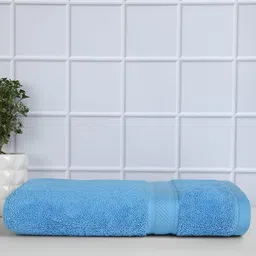 Signature Blue Cotton 380 GSM Bath Towel-61