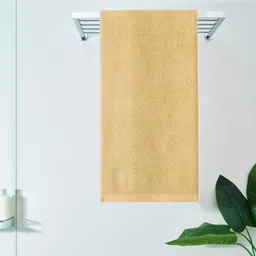 DDecor Unisex Yellow Solid 450 GSM Live Beautiful Bath Towel-13