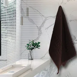 Kuber Industries Brown Set Of 2 400 GSM Cotton Bath Towels-27