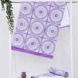 Ariana Purple Printed Bath Towel-image-2