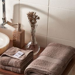 DDecor Brown 3 Pieces Cotton 500 GSM Bath And Hand Towels-20