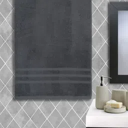 Cantabil Grey Cotton Bath Towels-55