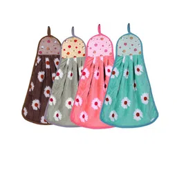 Kuber Industries Set Of 4 Assorted 110 GSM Pure Cotton Super Absorbent Hand Towels-6