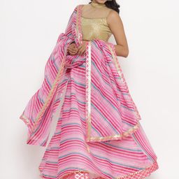 Silvermerc Designs Embellished Ready to Wear Lehenga & Unstitched Blouse With Dupatta image 5