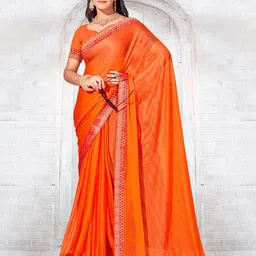 Anouk Zari Poly Chiffon Saree-15